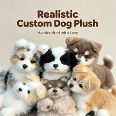 Handcrafted Realistic Custom Dog Plush Collection