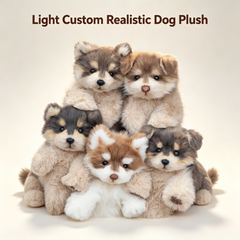 Handcrafted Light Custom Realistic Dog Plush
