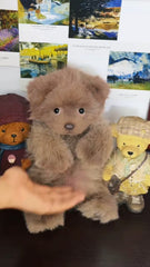 Handcrafted realistic Bear-Puppy plush