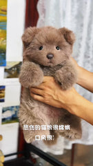 Handcrafted realistic Bear-Puppy plush