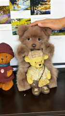 Handcrafted realistic Bear-Puppy plush